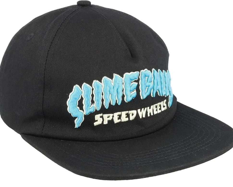 Strip Cap Black Snapback - Santa Cruz