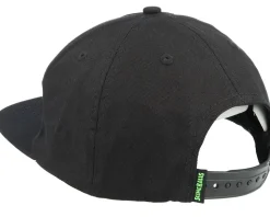 Strip Cap Black Snapback - Santa Cruz