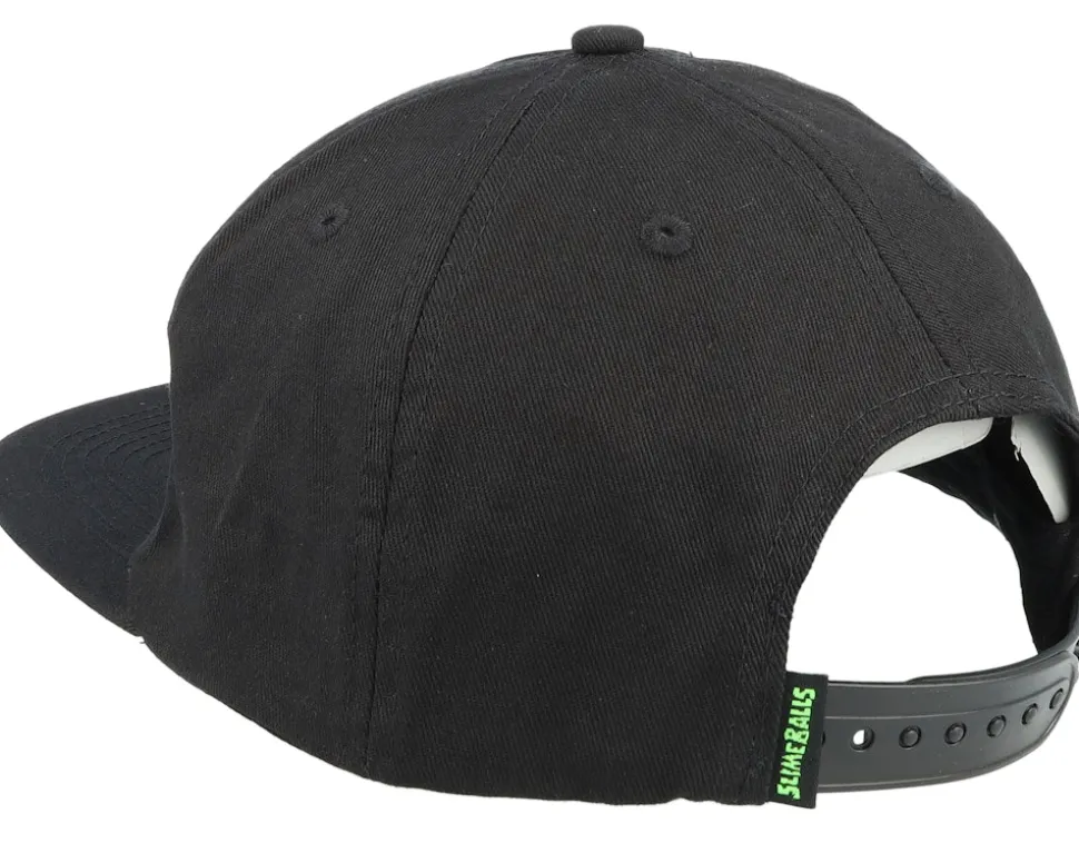 Strip Cap Black Snapback - Santa Cruz