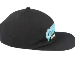 Strip Cap Black Snapback - Santa Cruz