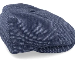 Stripe Blue Flat Cap - City Sport