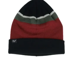 Striped Beanie Dark Grey Cuff - Reell
