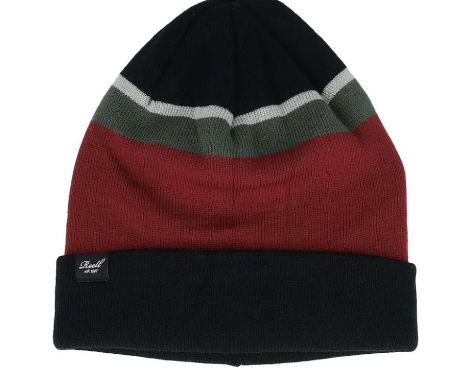Striped Beanie Dark Grey Cuff - Reell