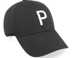 Structured P Cap Black/White Glow Adjustable - Puma