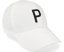 Structured P Cap White Glow/Black Adjustable - Puma