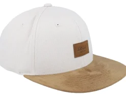 Suede Cap Bedford Light Grey/Brown Snapback - Reell