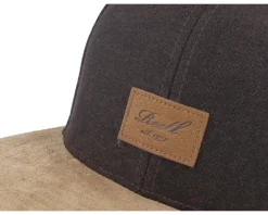 Suede Cap Dark Brown Tweed Snapback - Reell