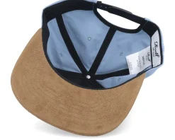 Suede Cap Fog Blue Mini Ripstop Snapback - Reell