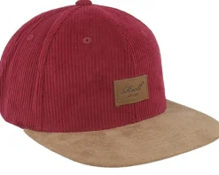 Suede Cap Root Beer Corduroy Snapback - Reell