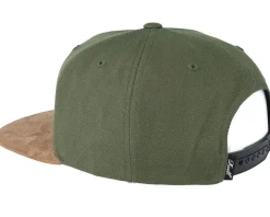 Suede Dark Olive Snapback - Reell