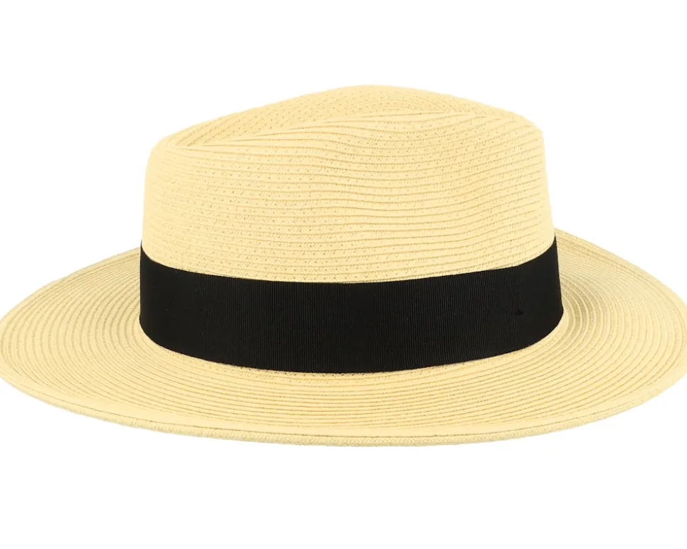 Summer C-crown Fedora Natural Straw Hat - Jaxon & James