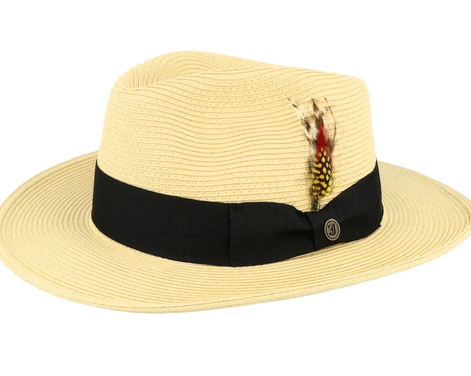 Summer C-crown Fedora Natural Straw Hat - Jaxon & James
