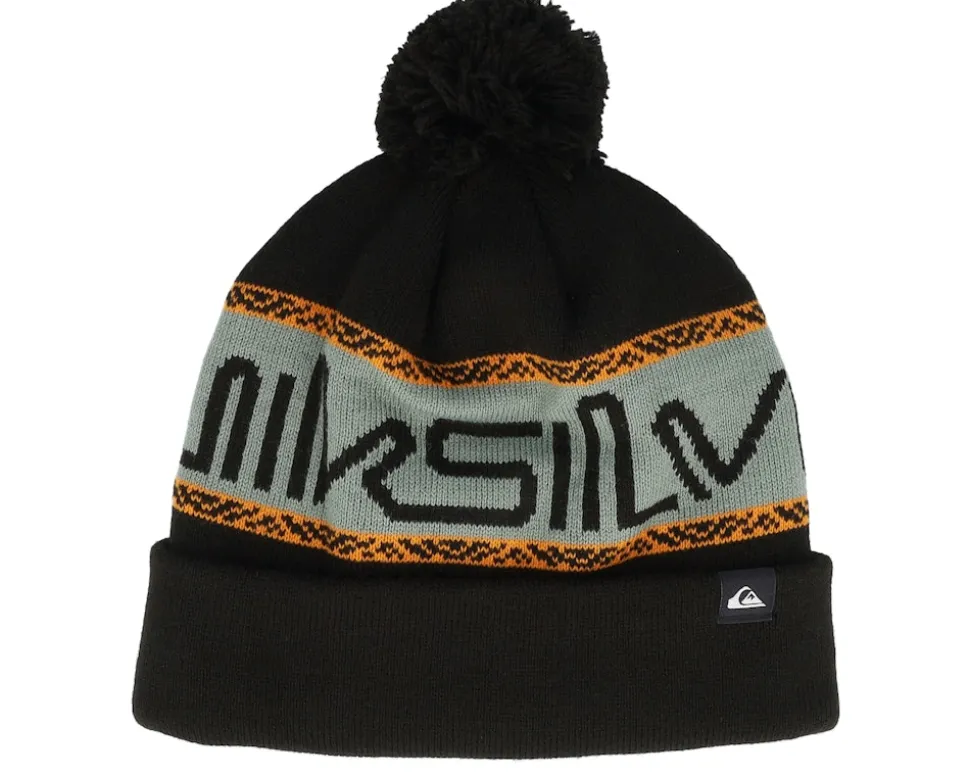 Summit Beanie True Black Pom - Quiksilver