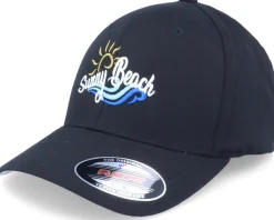 Sunny Beach Summer Vacation Black Flexfit - Iconic