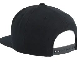 Sunset Logo Black Snapback - Bearded Man