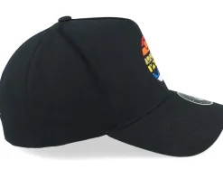 Sunset Logo Rubber Patch Black A-Frame Adjustable - Bearded Man