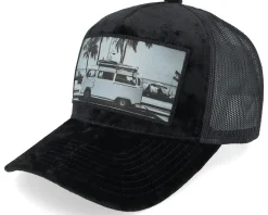 Surf Van Velvet Black A-frame Trucker - Calza Pennello