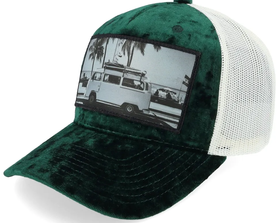 Surf Van Velvet White/Peach/Ivory A-frame Trucker - Calza Pennello