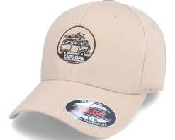Surfer Van Explore Logo Beige Flexfit - Iconic