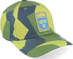 Sverige Sweden Army Badge M90 Camo Flexfit - Army Head
