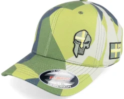 Sverige Sweden Army Skull M90 Camo Flexfit - Army Head