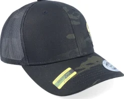 Sverige Sweden Army Skull Black Camo Trucker - Army Head