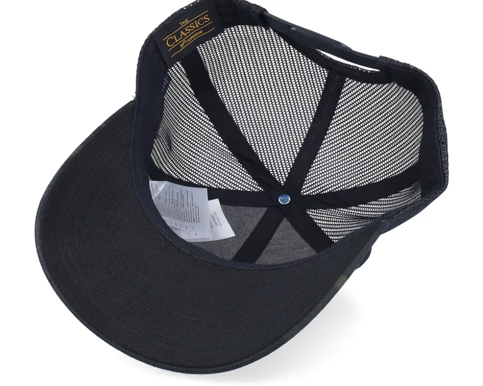 Sverige Sweden Color Army Skull Multicam Black Trucker - Army Head