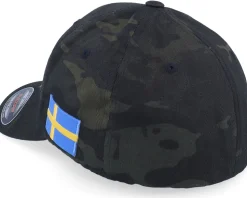 Sverige Sweden Color Army Skull Multicam Flexfit - Army Head
