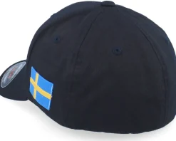 Sverige Sweden Color Army Skull Black Flexfit - Army Head