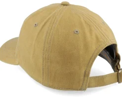 Swe Flag Tan Waxed Cotton Dad Cap - Army Head