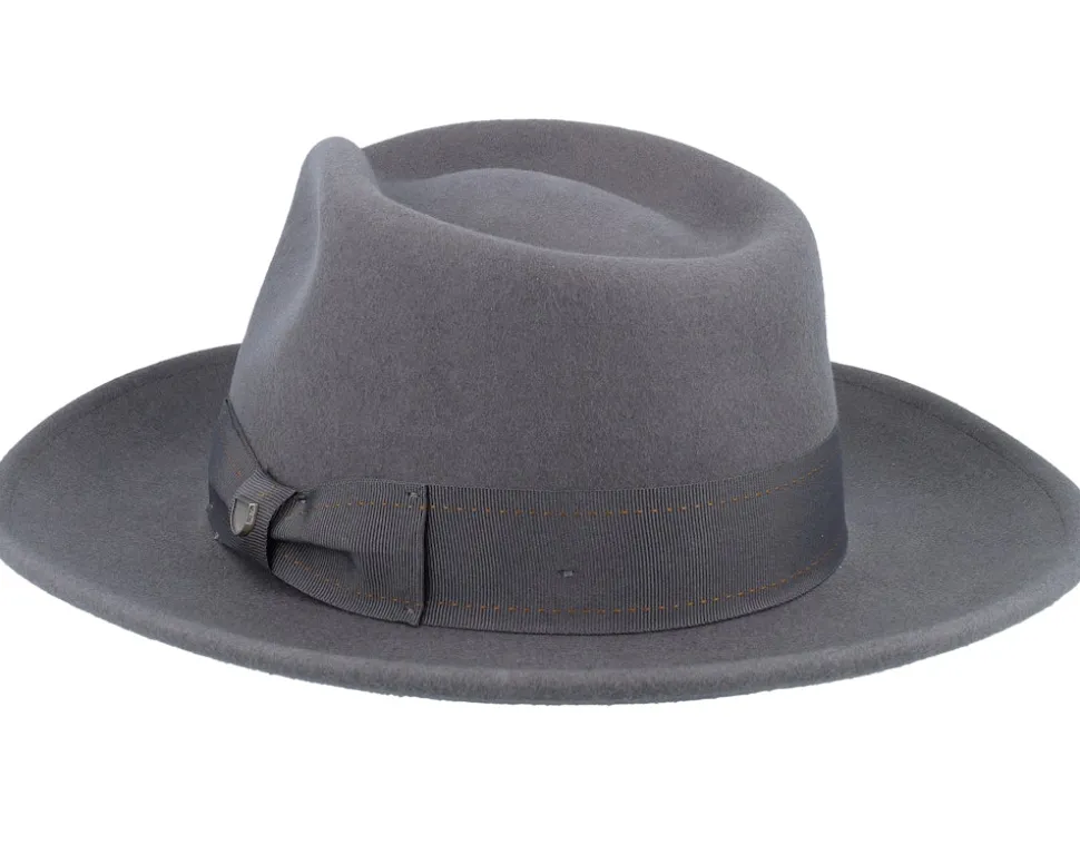 Swindle Convertabrim Grey/Grey Fedora - Brixton
