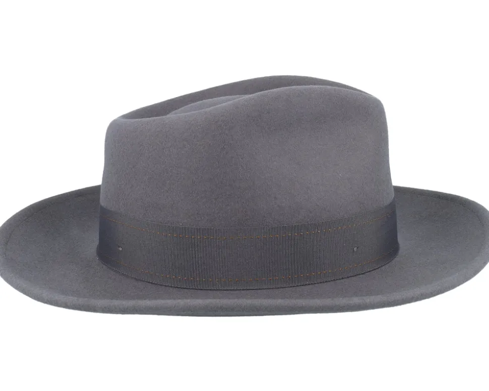 Swindle Convertabrim Grey/Grey Fedora - Brixton