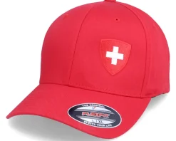 Switzerland Flag Shield Red Flexfit - Forza