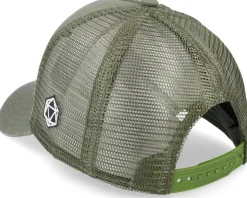 Swords And Dice D20 Patch Olive Trucker - Critiql Hit