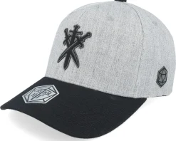 Swords Crossed 110 Flexfit Grey/Black Adjustable - Critiql Hit