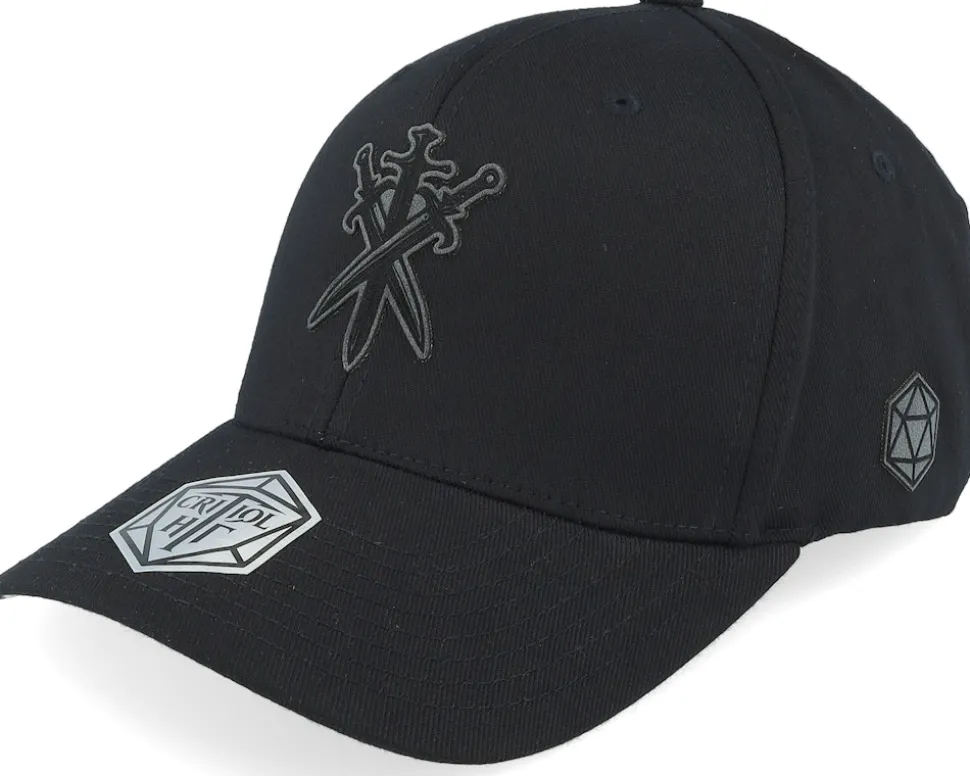 Swords Crossed Wooly Combed Olive Flexfit - Critiql Hit