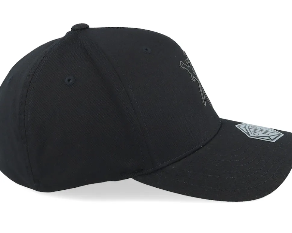 Swords Crossed Wooly Combed Black Flexfit - Critiql Hit