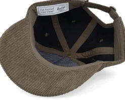 Sylas Chain Stitch Cap Bungee Corduroy/White Dad Cap - Herschel