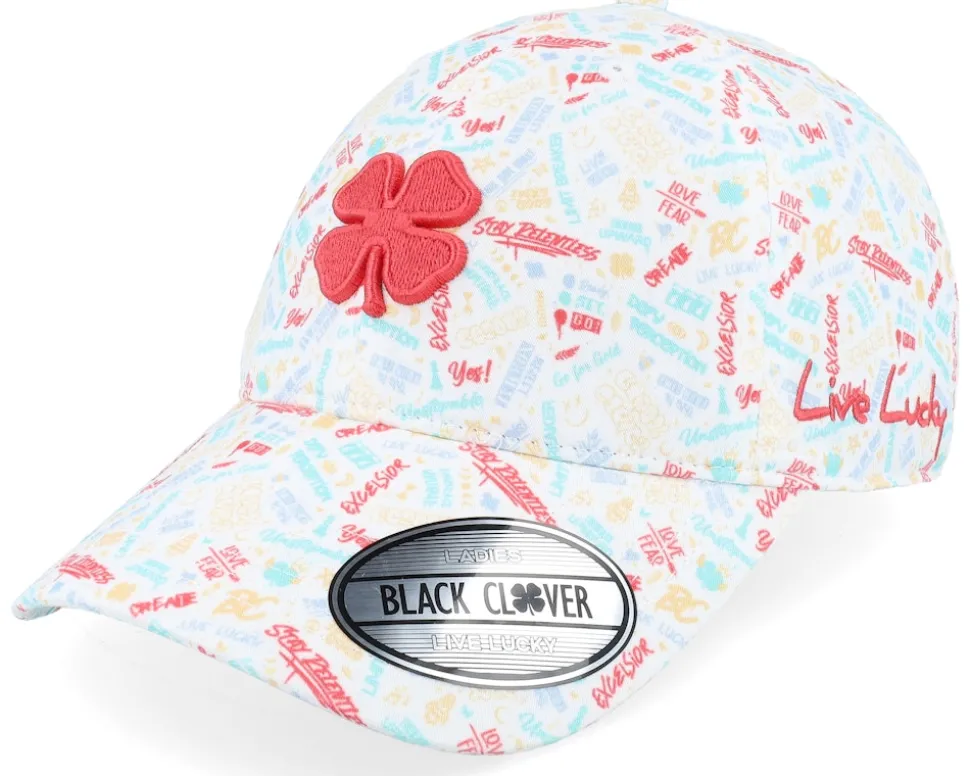 Tagger 2 White/Paradise Pink Dad Cap - Black Clover