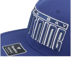 Tampa Bay Lightning Gino Flat Brim Blue Cobalt/White Snapback - Fanatics