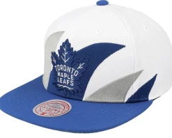 Tampa Bay Lightning Vintage Sharktooth White/Blue Snapback - Mitchell & Ness
