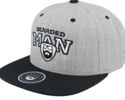 Team BM Grey/Black Snapback - Bearded Man