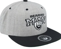 Team BM Grey/Black Snapback - Bearded Man