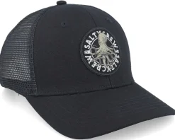 Tentacles Retro Black Trucker - Salty Crew