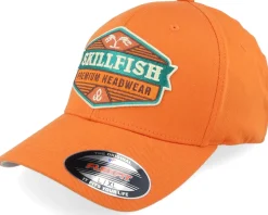 Terraflame Logo Orange Wooly Combed Flexfit - Skillfish