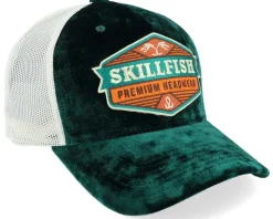 Terraflame Logo Velvet Green/Ivory A-frame Trucker - Skillfish