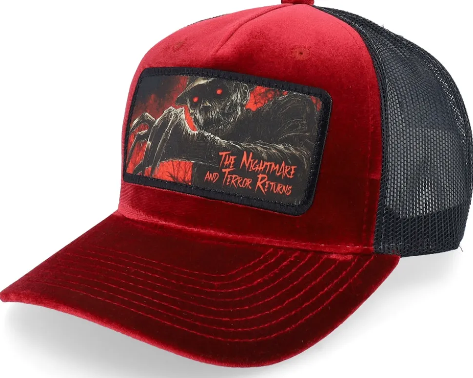 Terrror & Nightmare Velvet Red/Black A-frame Trucker - Scenes
