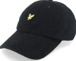 Terry Towelling Baseball Cap Jet Black Dad Cap - Lyle & Scott