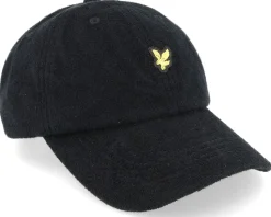 Terry Towelling Baseball Cap Jet Black Dad Cap - Lyle & Scott