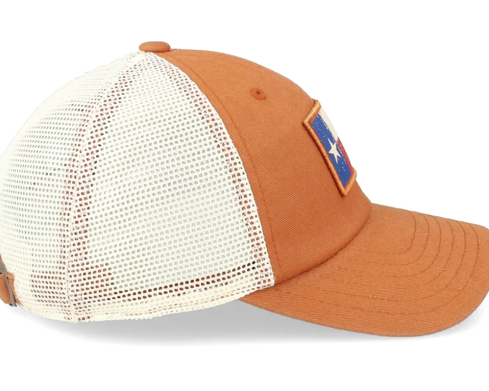 Texas Ballpark Mesh Ivory-desert Orange Trucker - American Needle
